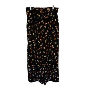 Zara Floral Paperbag Style Trousers